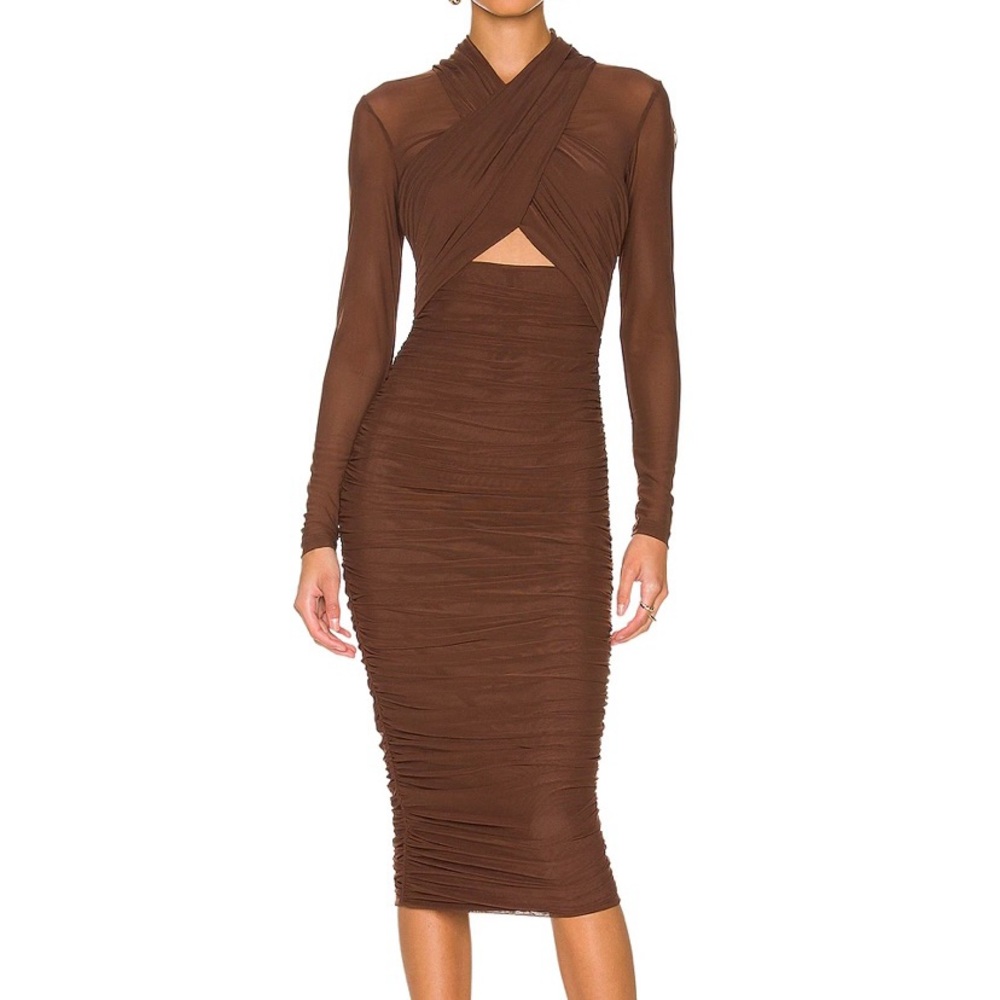 Bardot Aliyah Dress - Chocolate - Size US 8 - NWT